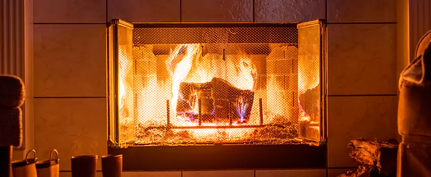 Mendota Hearth Landscape Fireplace Installation in Burlington, Vermont